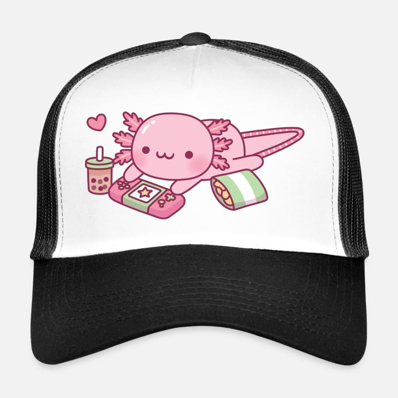 Mignon Axolotl Relax Gamer Casquette trucker 