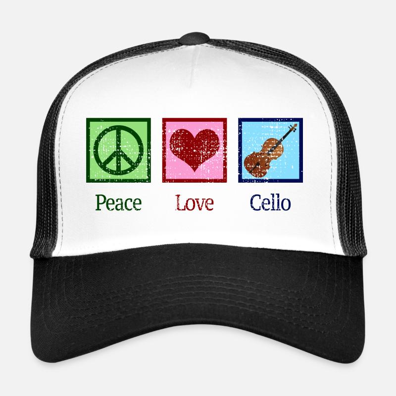 CELLO SHIRT - Trucker Cap - Weiß/Schwarz