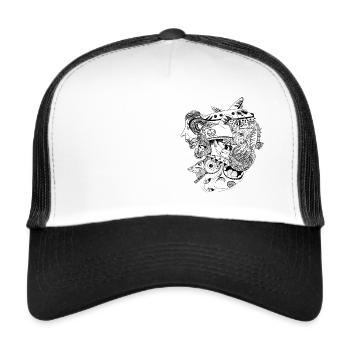 The restless heart in the world - Trucker Cap - white/black - Front