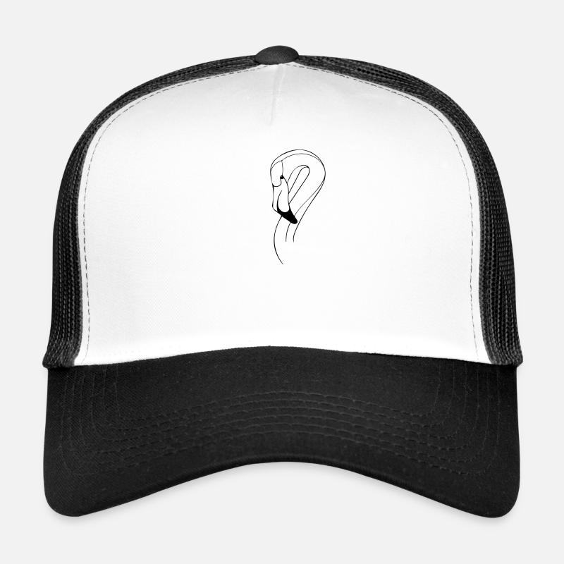 Flamingo - Trucker Cap - Weiß/Schwarz