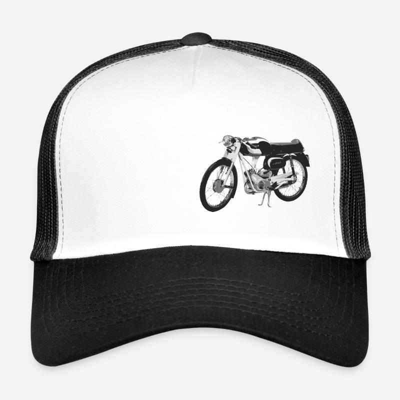 Mobylette 2 - Casquette trucker  - blanc/noir