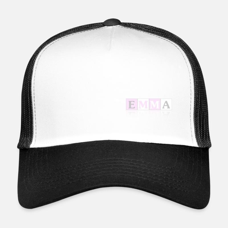 Emma - Trucker Cap - white/black