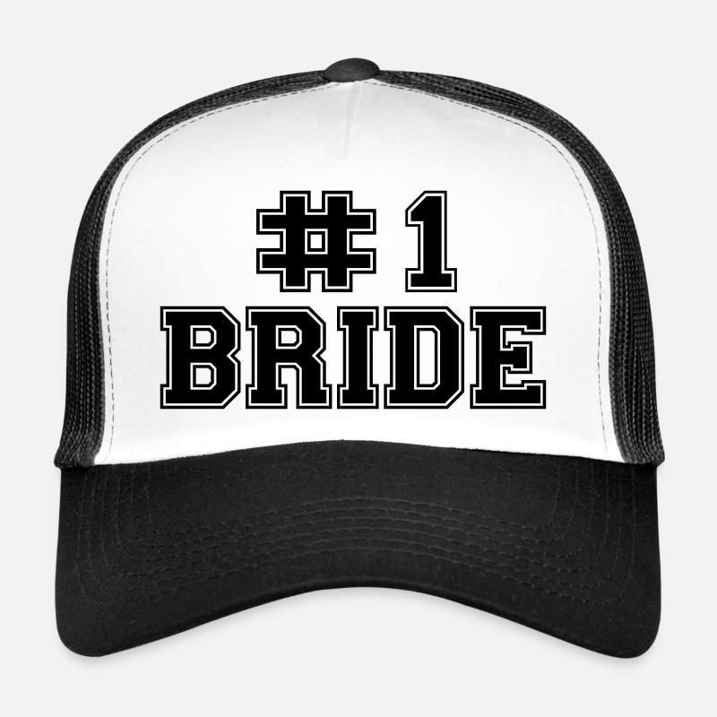 number one bride - Trucker Cap - white/black