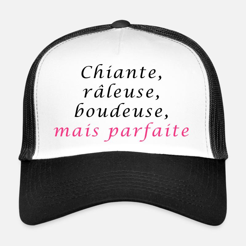 chiante - Casquette trucker  - blanc/noir