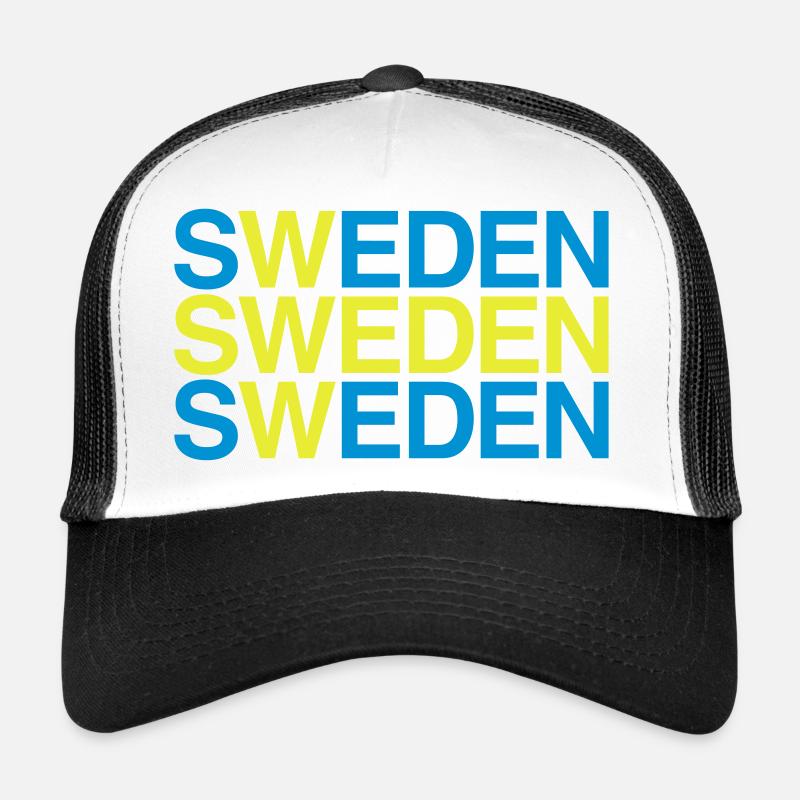 SUÈDE Suède Suède Drapeau suédois Casquette trucker 