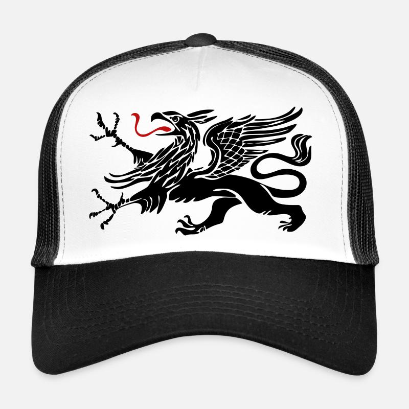 Rostocker Greif - Rostock - Trucker Cap - Weiß/Schwarz