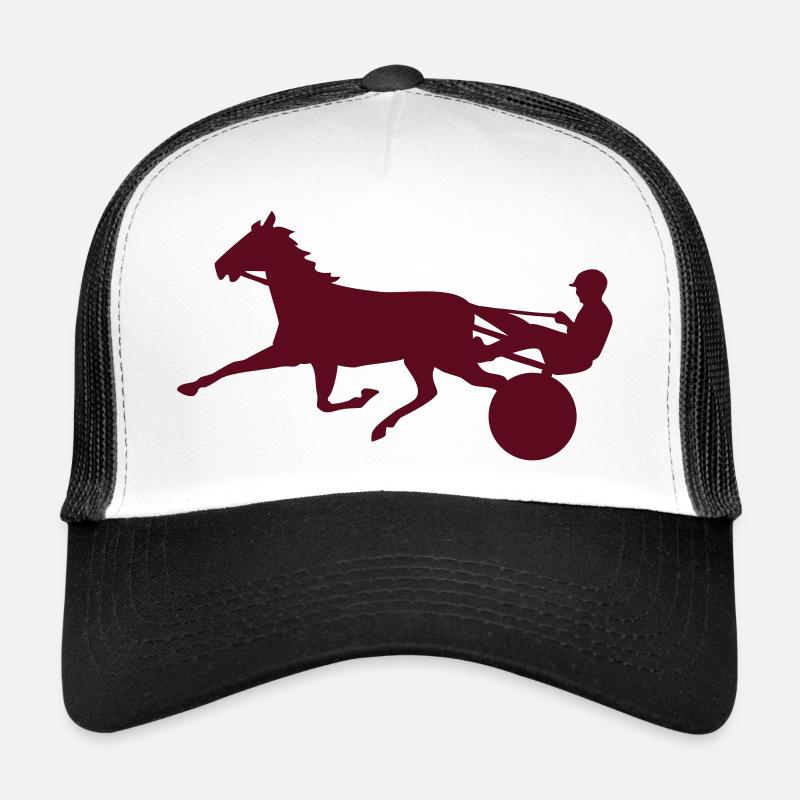 trotteur - Casquette trucker  - blanc/noir
