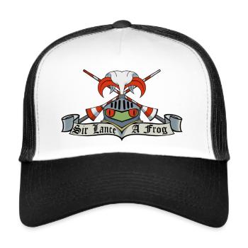 Sir Lance-a-frog Coat of Arms - Trucker Cap - white/black - Front