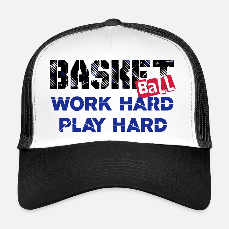 basketball 006 - Trucker Cap - white/black