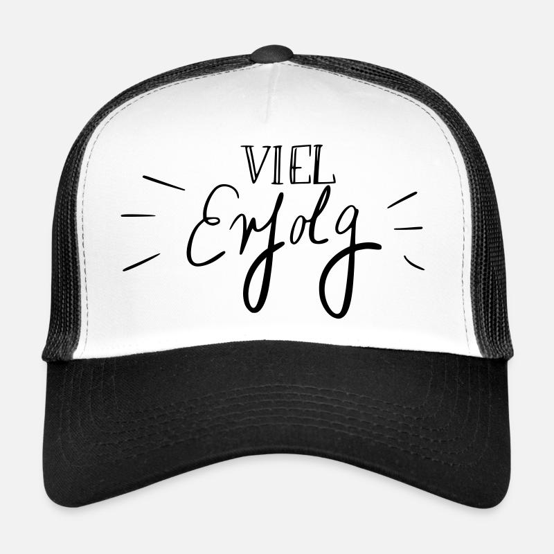 Viel Erfolg - Trucker Cap - white/black