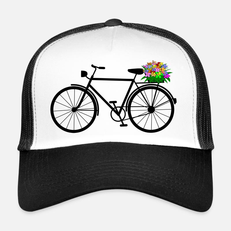 vélo - Casquette trucker  - blanc/noir