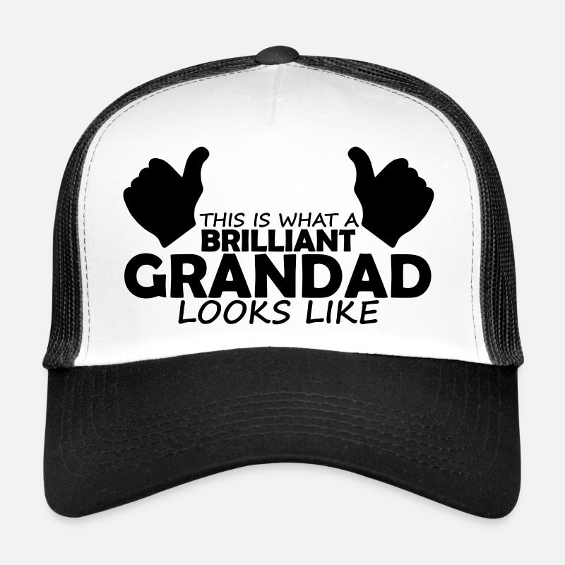 brilliant grandad - Trucker Cap - white/black