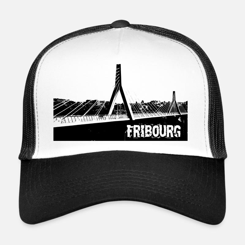 friborg freiburg fr suisse - Trucker Cap - white/black