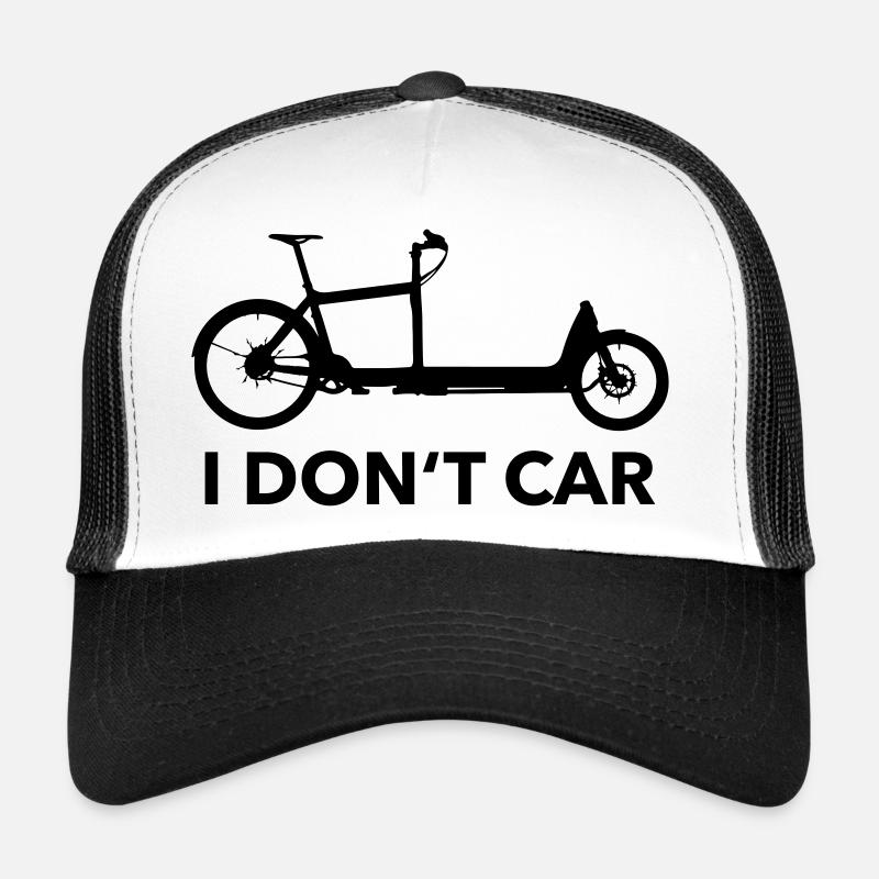I Don't Car - Trucker Cap - Weiß/Schwarz