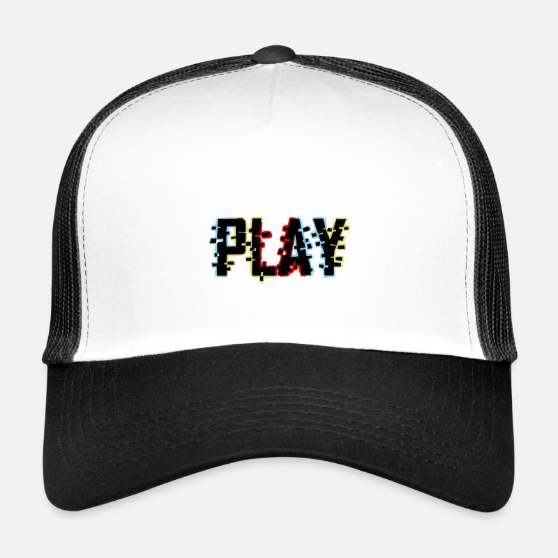 GAMING V1 (Ayako) - Casquette trucker  - blanc/noir
