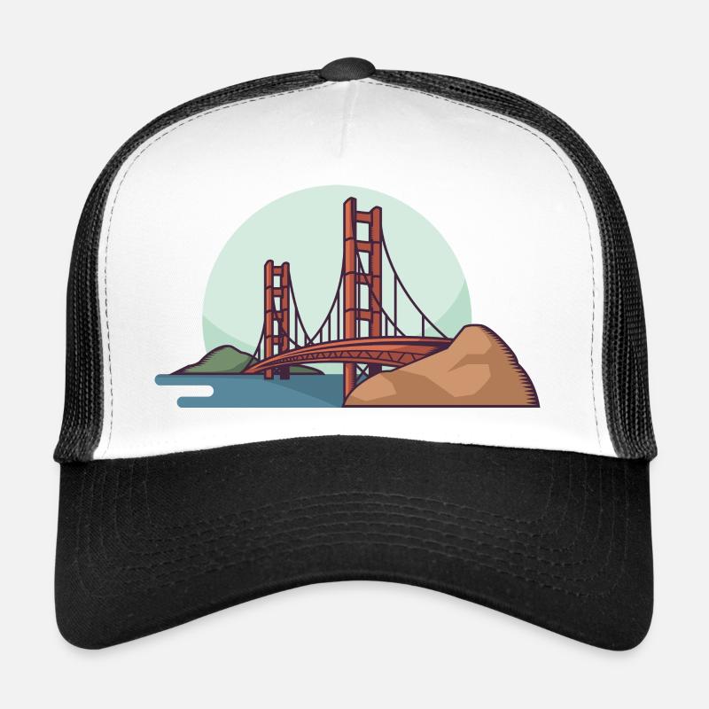 le pont du Golden Gate Casquette trucker 