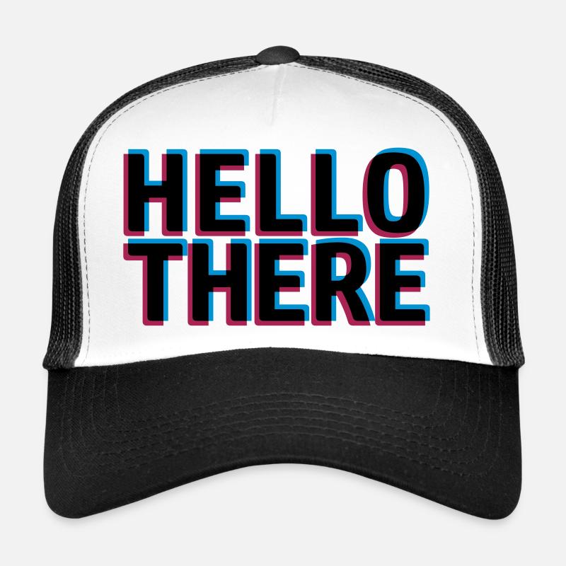 Effet 3D Bonjour Casquette trucker 