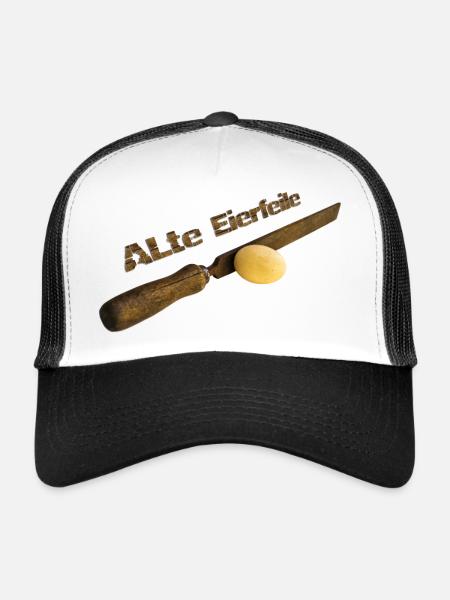 Alte Eierfeile - Trucker Cap - Weiß/Schwarz