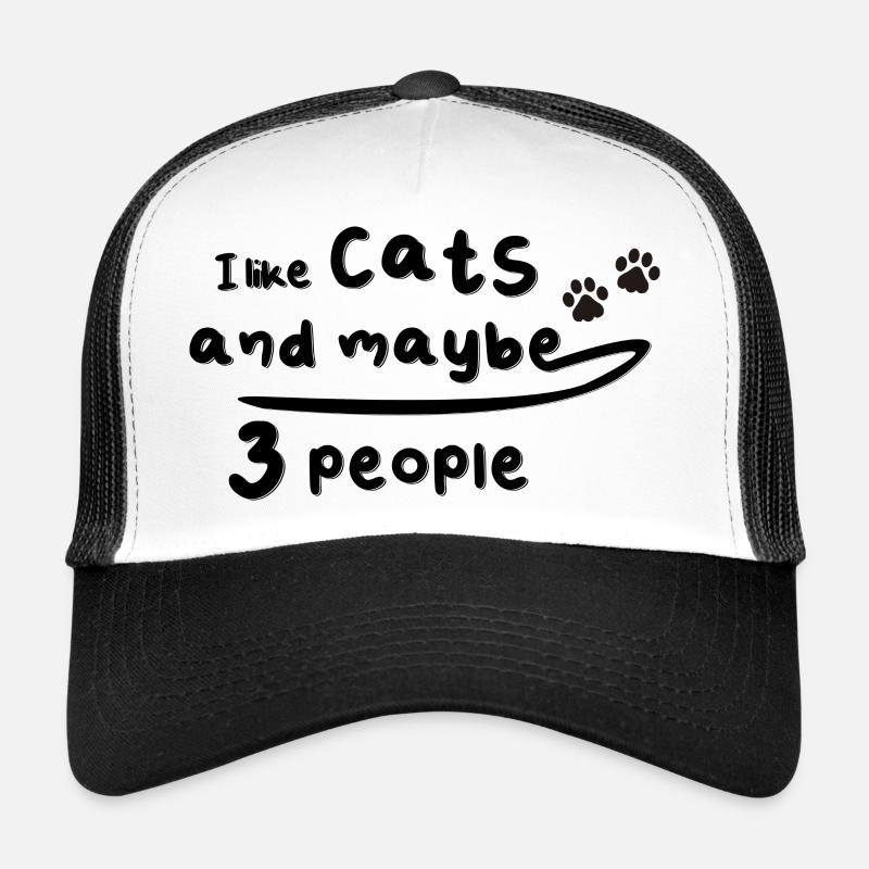 I like Cats Katzen Kätzchen Katze Trucker Cap