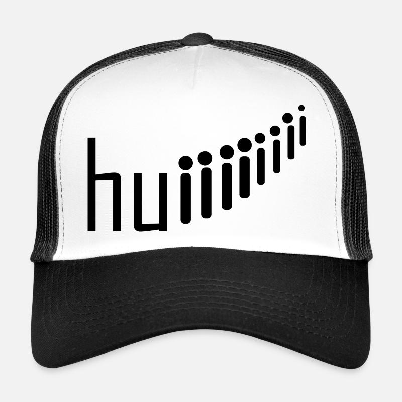 Rollercoaster Achterbahn - Trucker Cap - Weiß/Schwarz