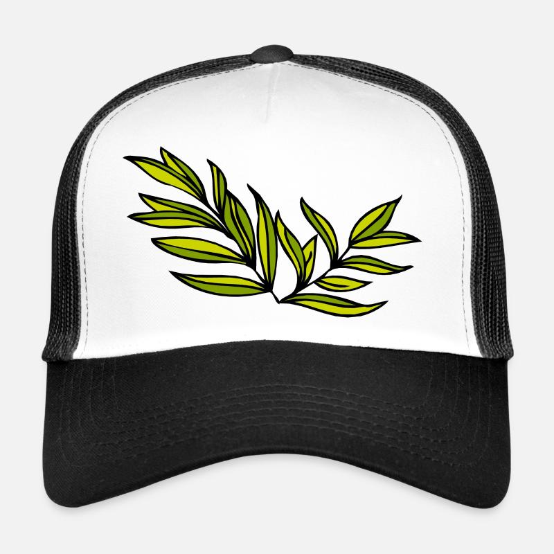 feuille feuilles branche Casquette trucker 
