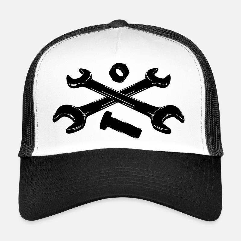 Outils clés écrou et boulon Casquette trucker 
