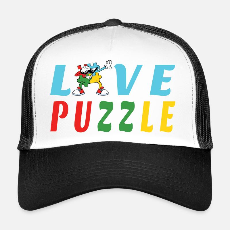 Love Puzzle Trucker Cap