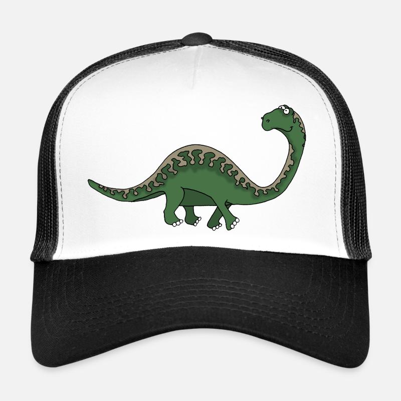 Dino 5 - Trucker Cap - Weiß/Schwarz