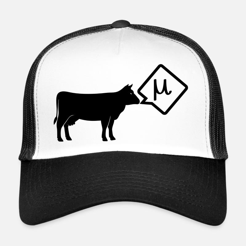 Une vache scientifique devient mu drôle Casquette trucker 