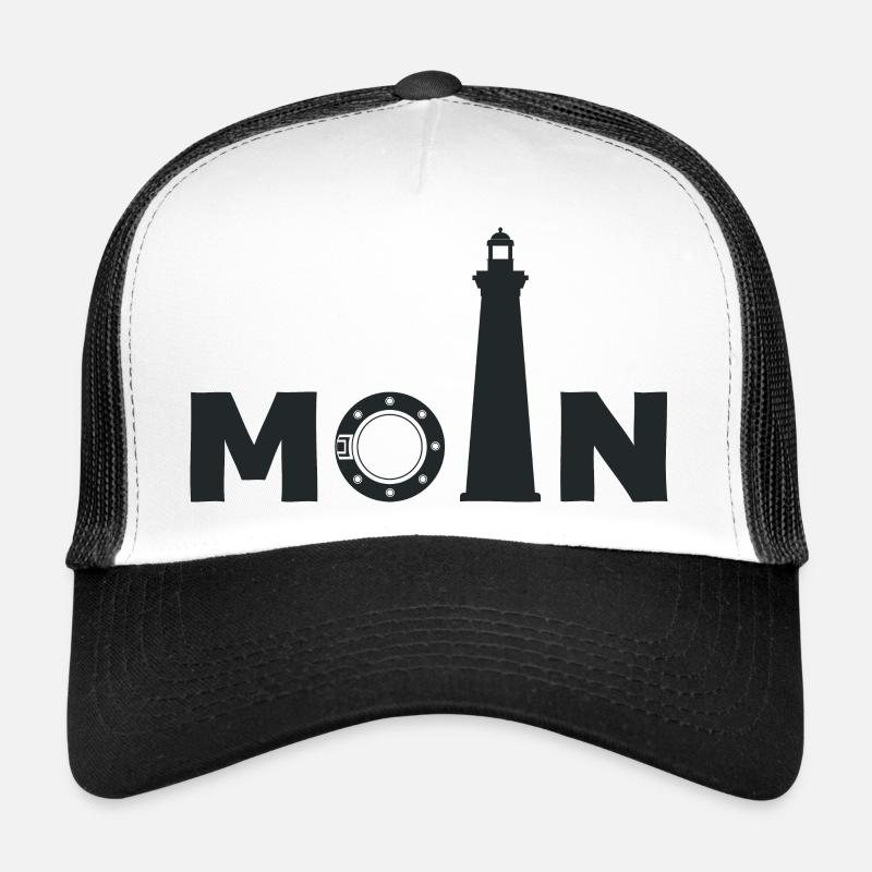 Am Leuchtturm sagt man "Moin" Trucker Cap