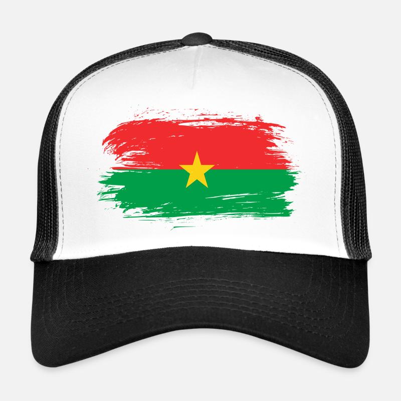 Drapeau du Burkina Faso Casquette trucker 