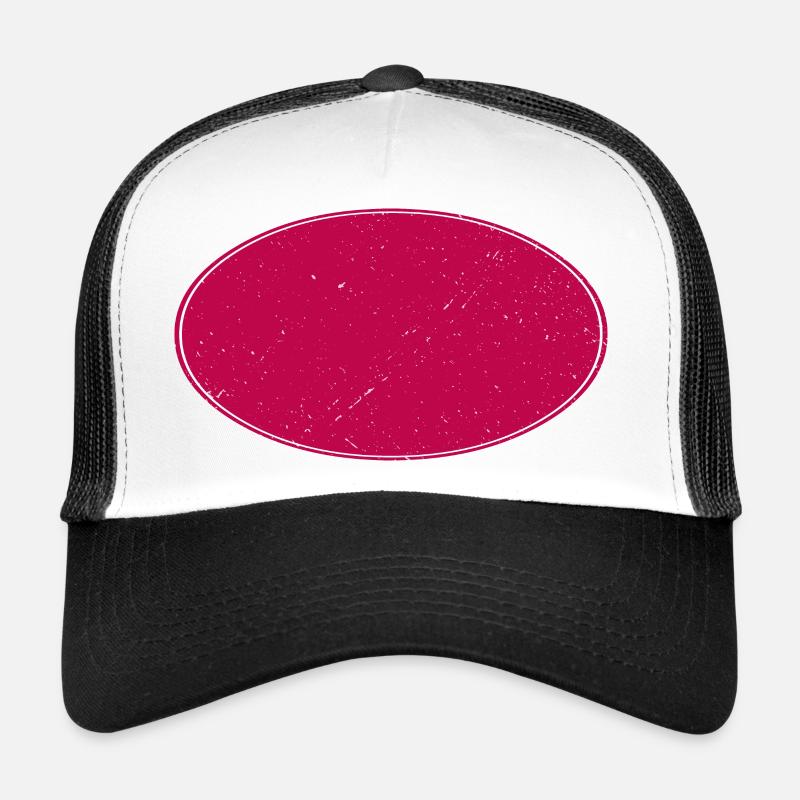 Ovaler Background schmutzig weinrot Trucker Cap