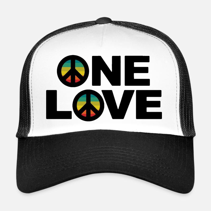 Eine Liebe Frieden Trucker Cap