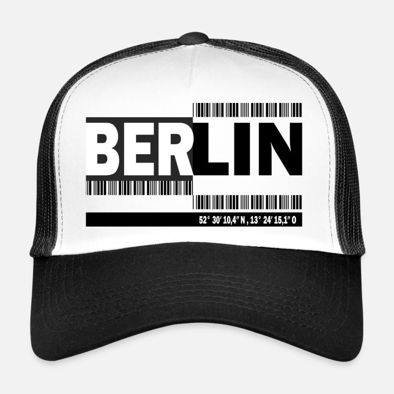 BERLIN - code-barres Casquette trucker 