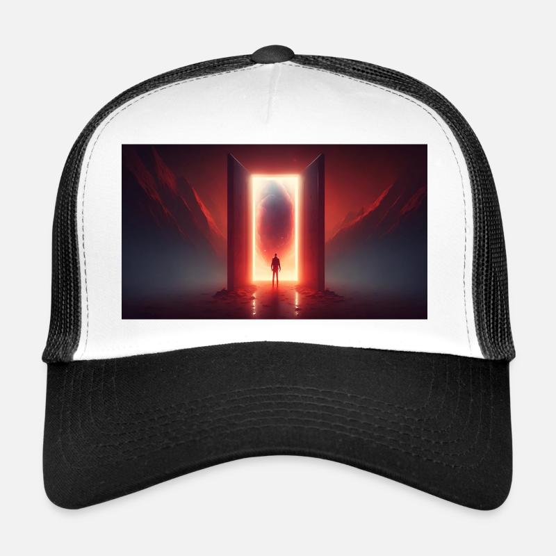 Portail rouge Casquette trucker 