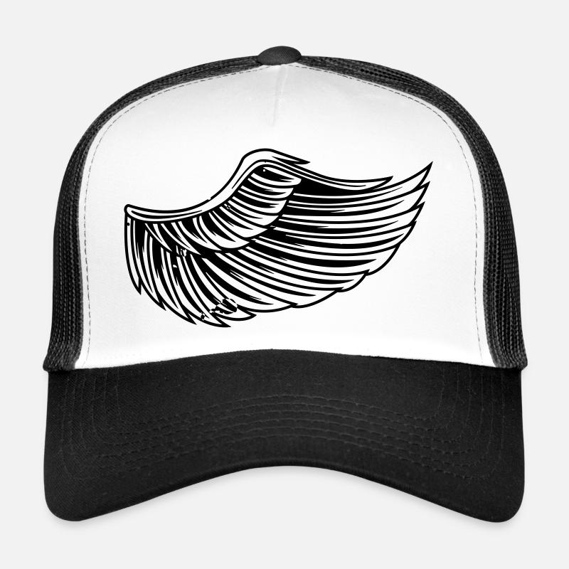 Aile - Casquette trucker  - blanc/noir