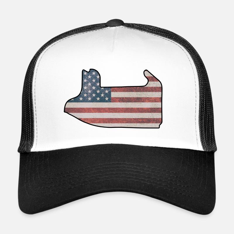 Hippodrome de Las Vegas avec drapeau Casquette trucker 
