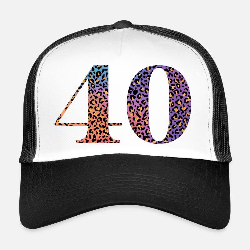 40e anniversaire léopard Casquette trucker 