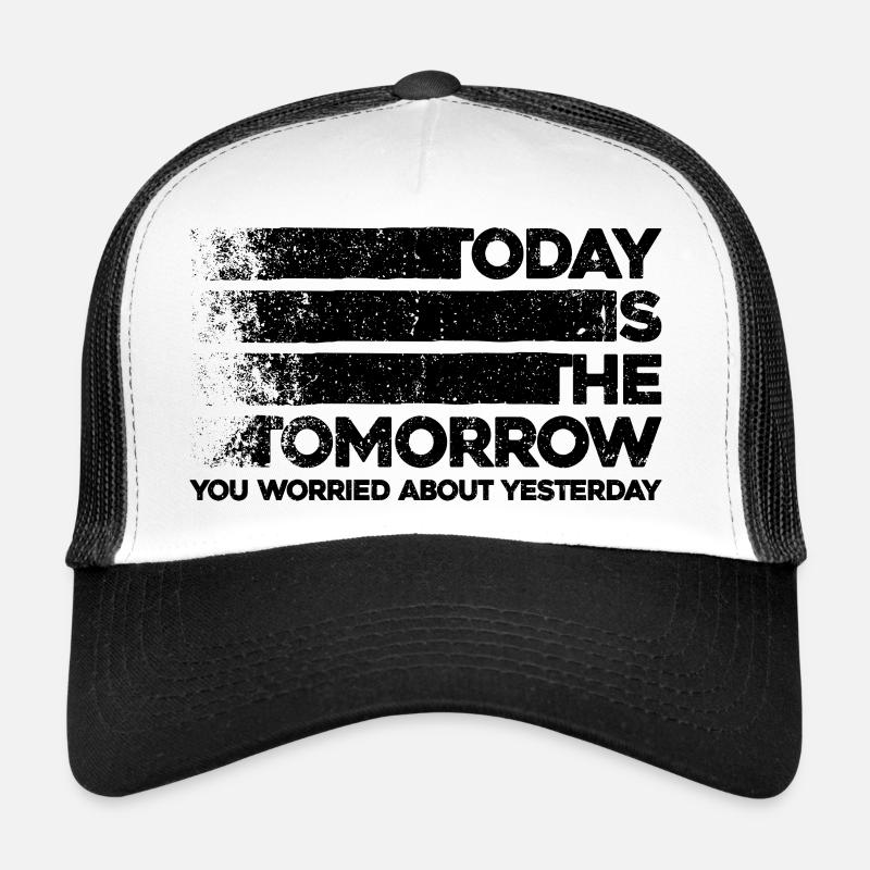 Conception de sagesse motivationnelle. Les vibrations de demain d’aujourd’hui Casquette trucker 