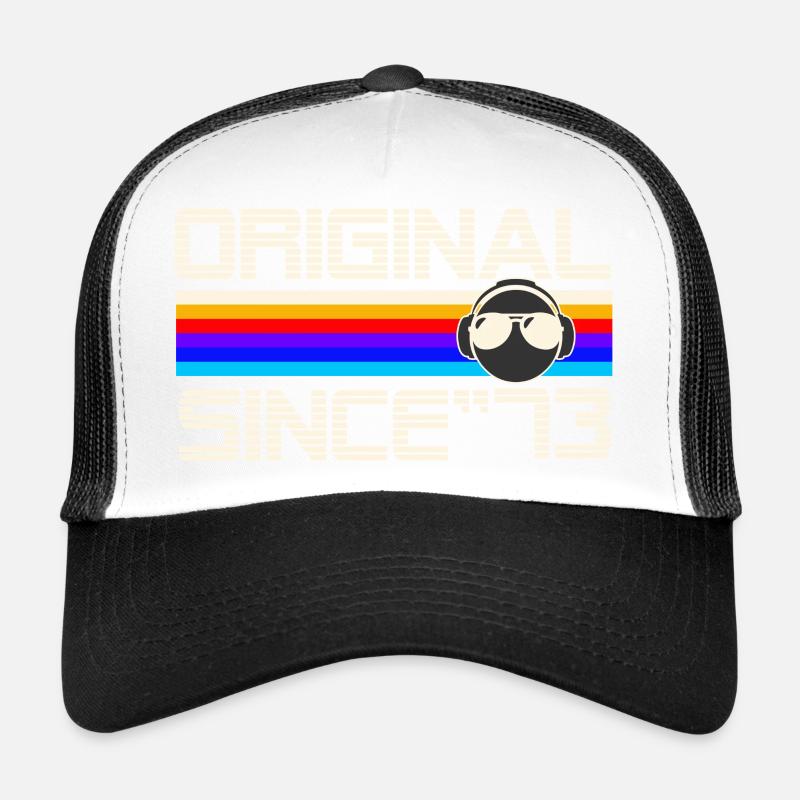 Seit 73 - Trucker Cap - Weiß/Schwarz