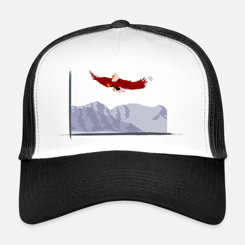 Aigles dans les montagnes Casquette trucker 