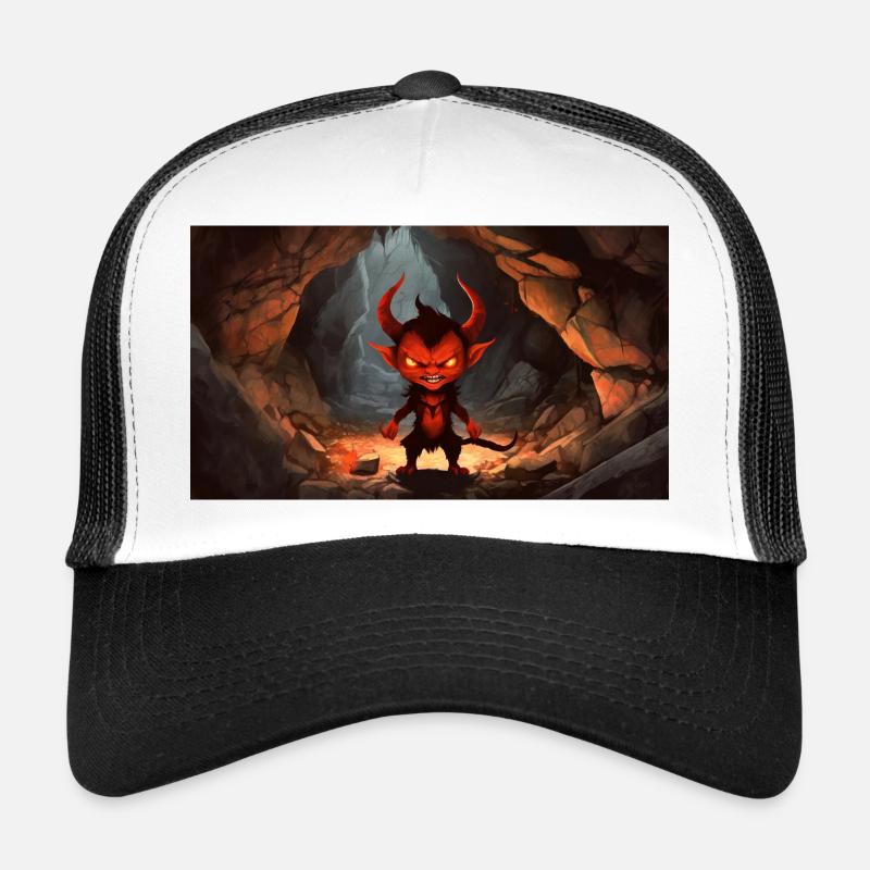 evil devil - young cute little monsters Trucker Cap