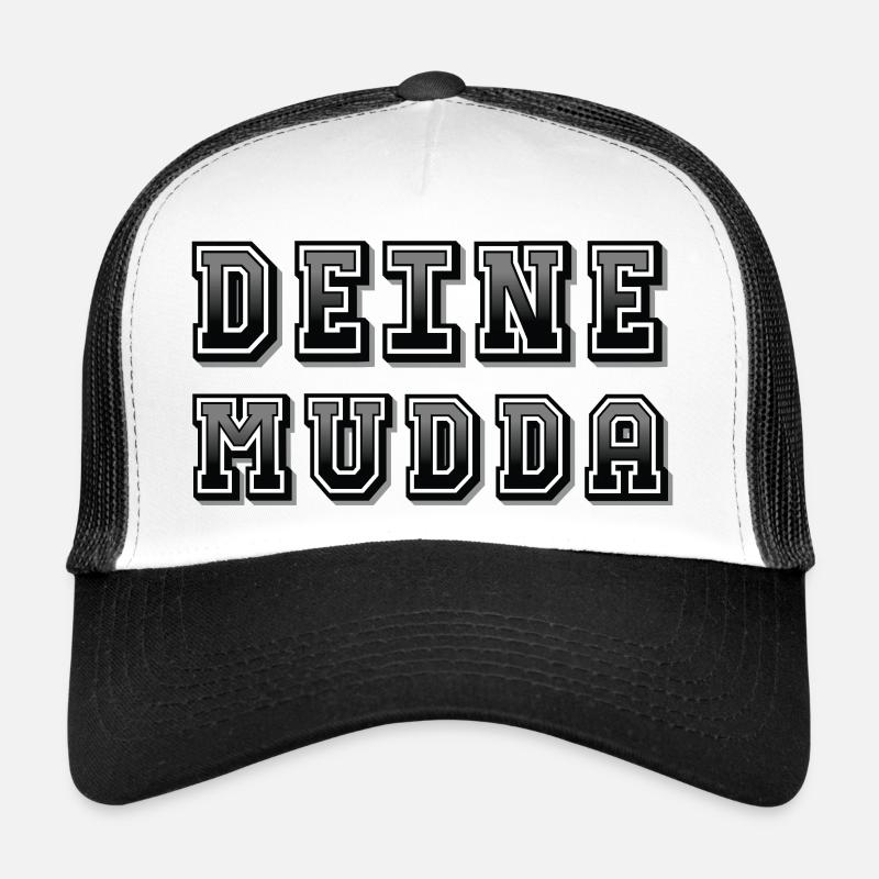 Votre Mudda - Casquette trucker  - blanc/noir
