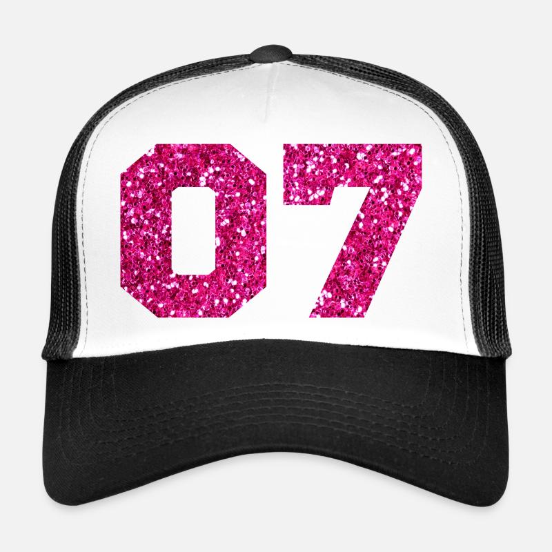 Nummer 7 Pink Glitter - 7. Jahrestag Trucker Cap