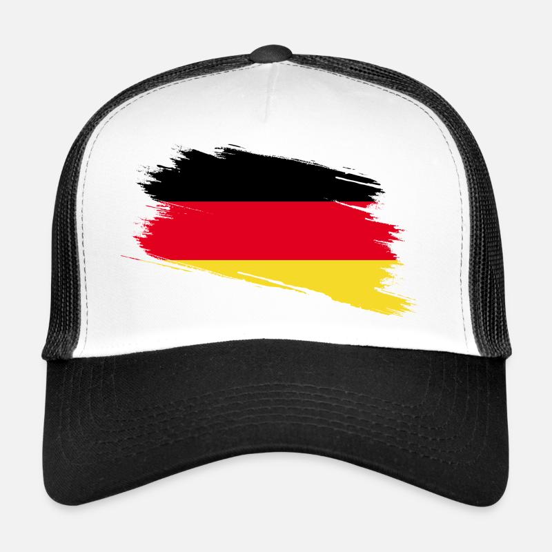 Deutschland - Trucker Cap - Weiß/Schwarz