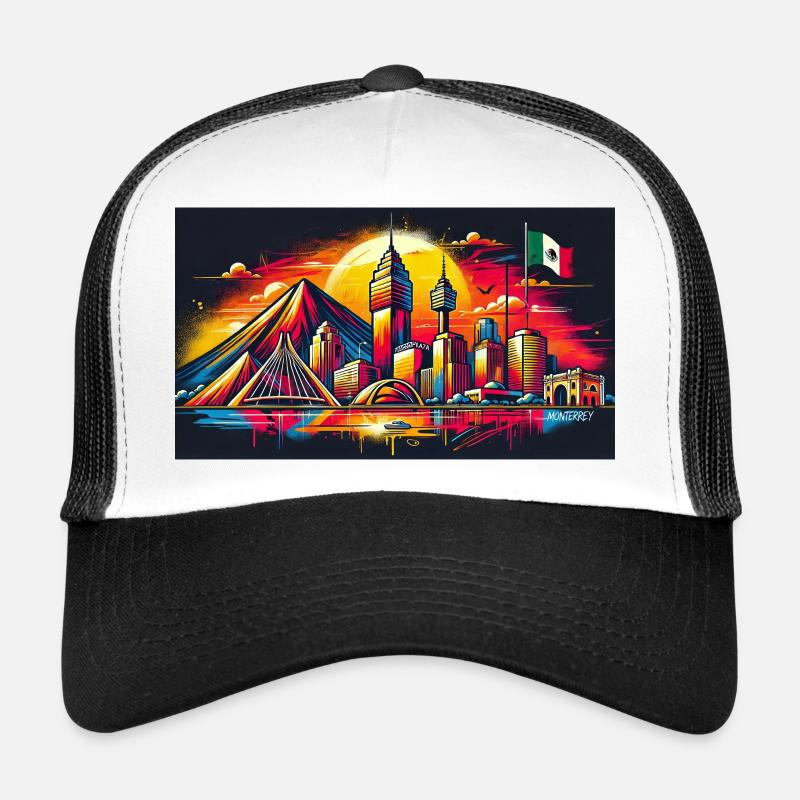 Monterrey Mexico art design Trucker Cap