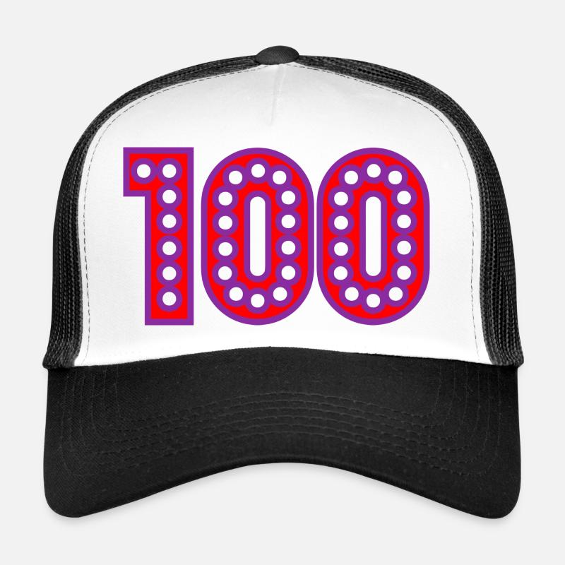 100. 100 ANS. 100e ANNIVERSAIRE. ANNIVERSAIRE 100 Casquette trucker 