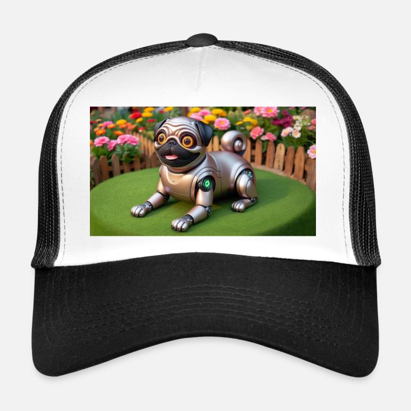 My robotic pug Trucker Cap