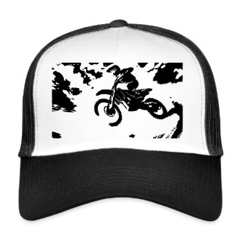 MX - Trucker Cap - Weiß/Schwarz - Vorne