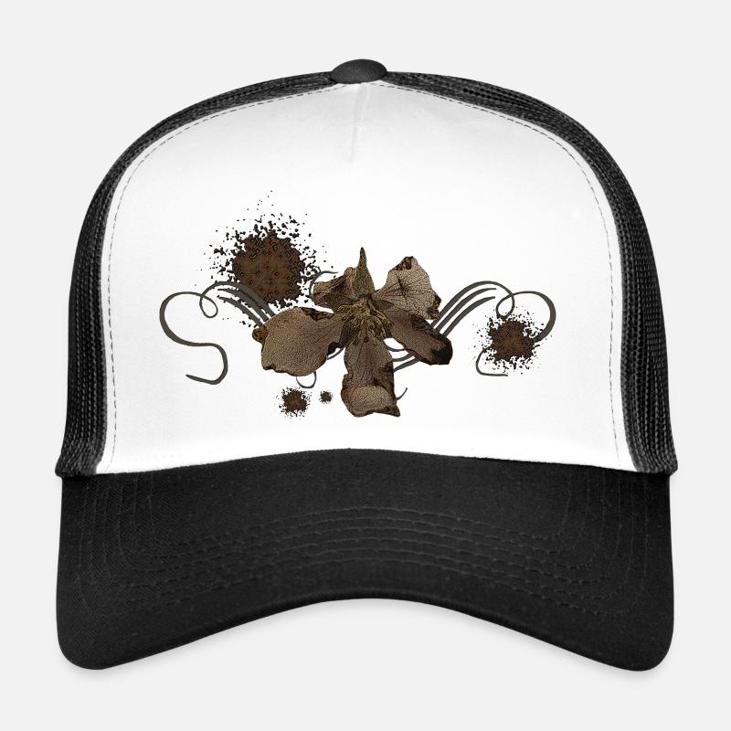 Verwelkte Apfelblume, Schnörkel, vanitas Trucker Cap